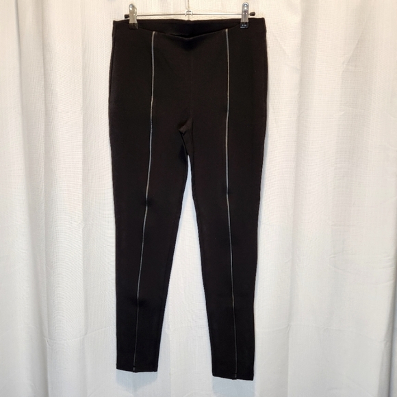Simply Vera Vera Wang Black Pull On Ponte Pants Size L - Picture 1 of 5